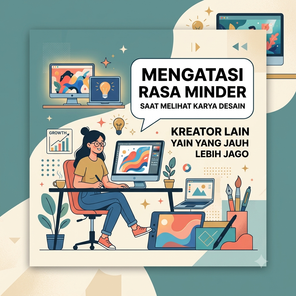 Minder Melihat Karya Desain Kreator Lain yang Jauh Lebih Jago