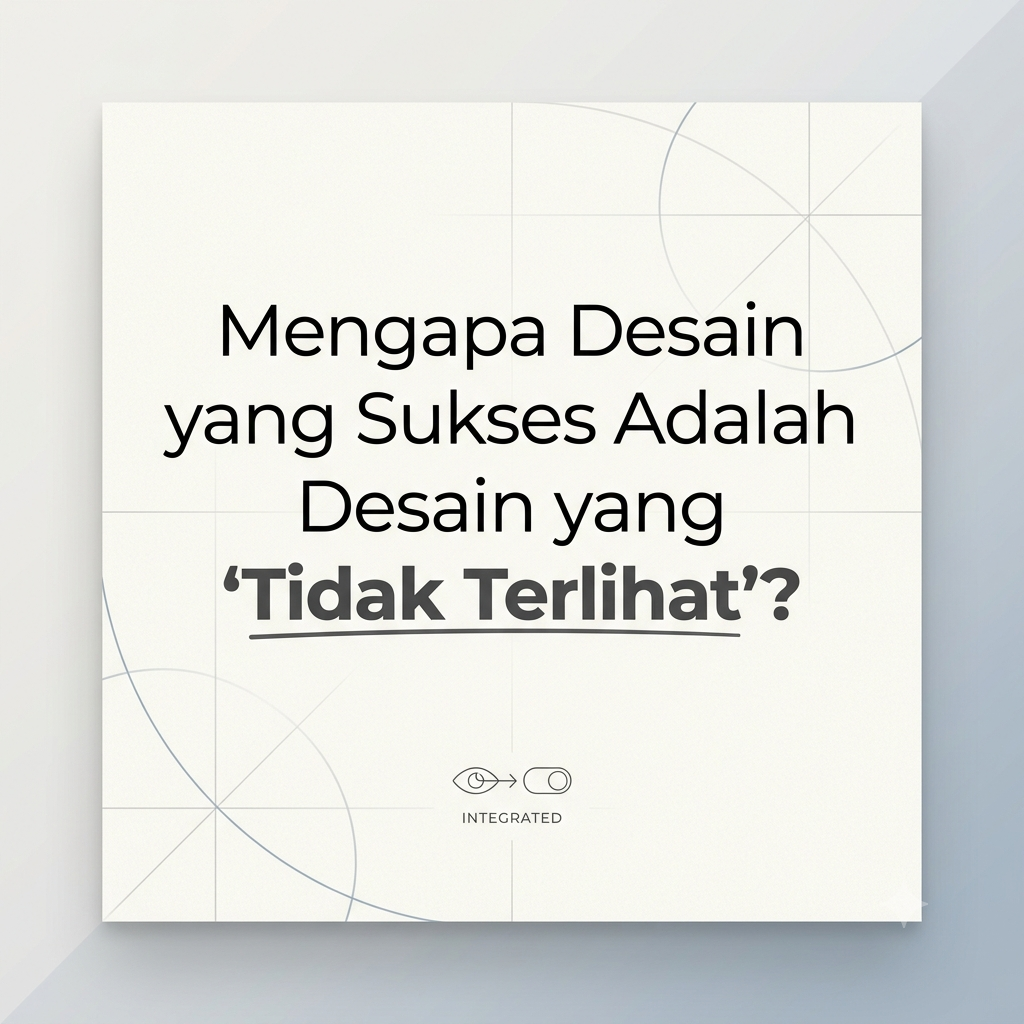 Mengapa Desain yang Sukses Adalah Desain yang “Tidak Terlihat”