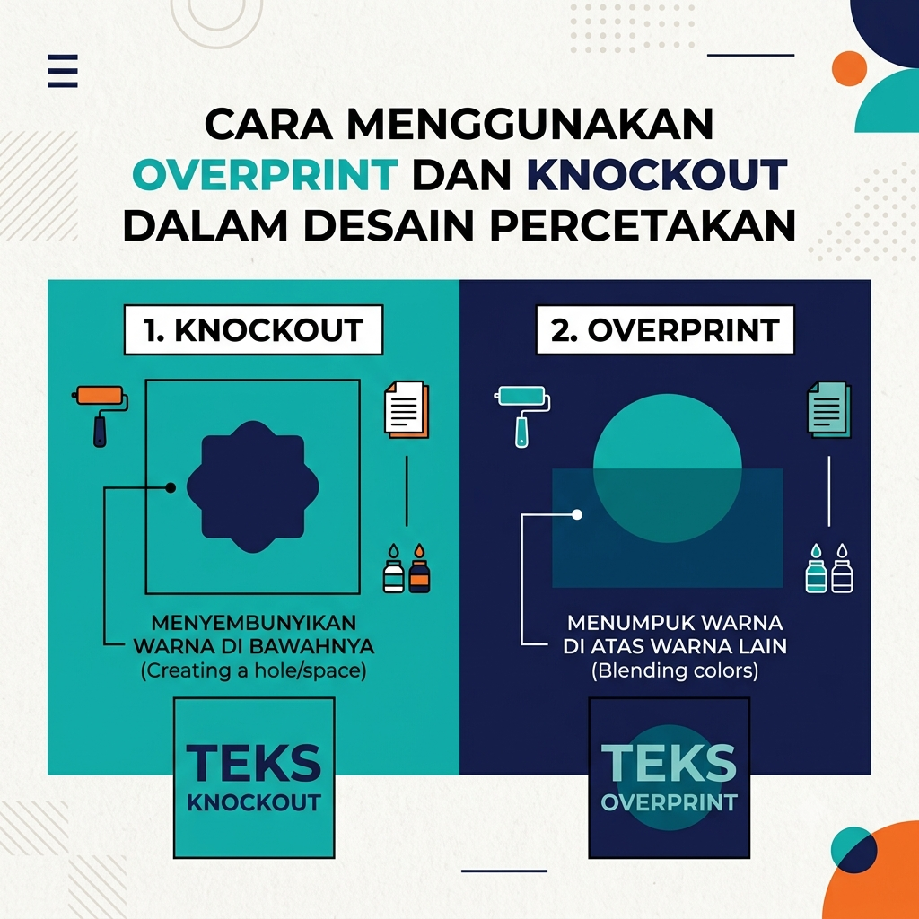 Cara Menggunakan Overprint dan Knockout