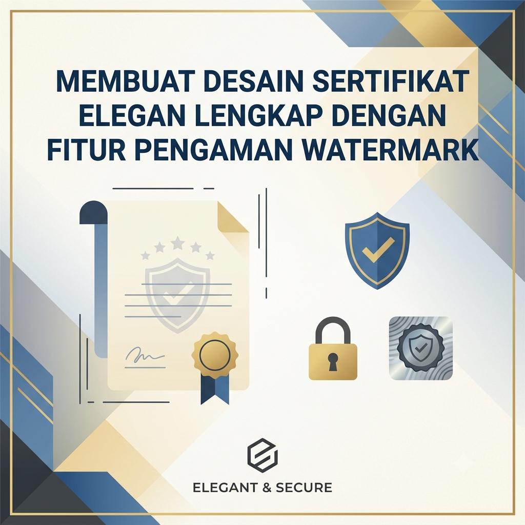 Membuat Desain Sertifikat Elegan