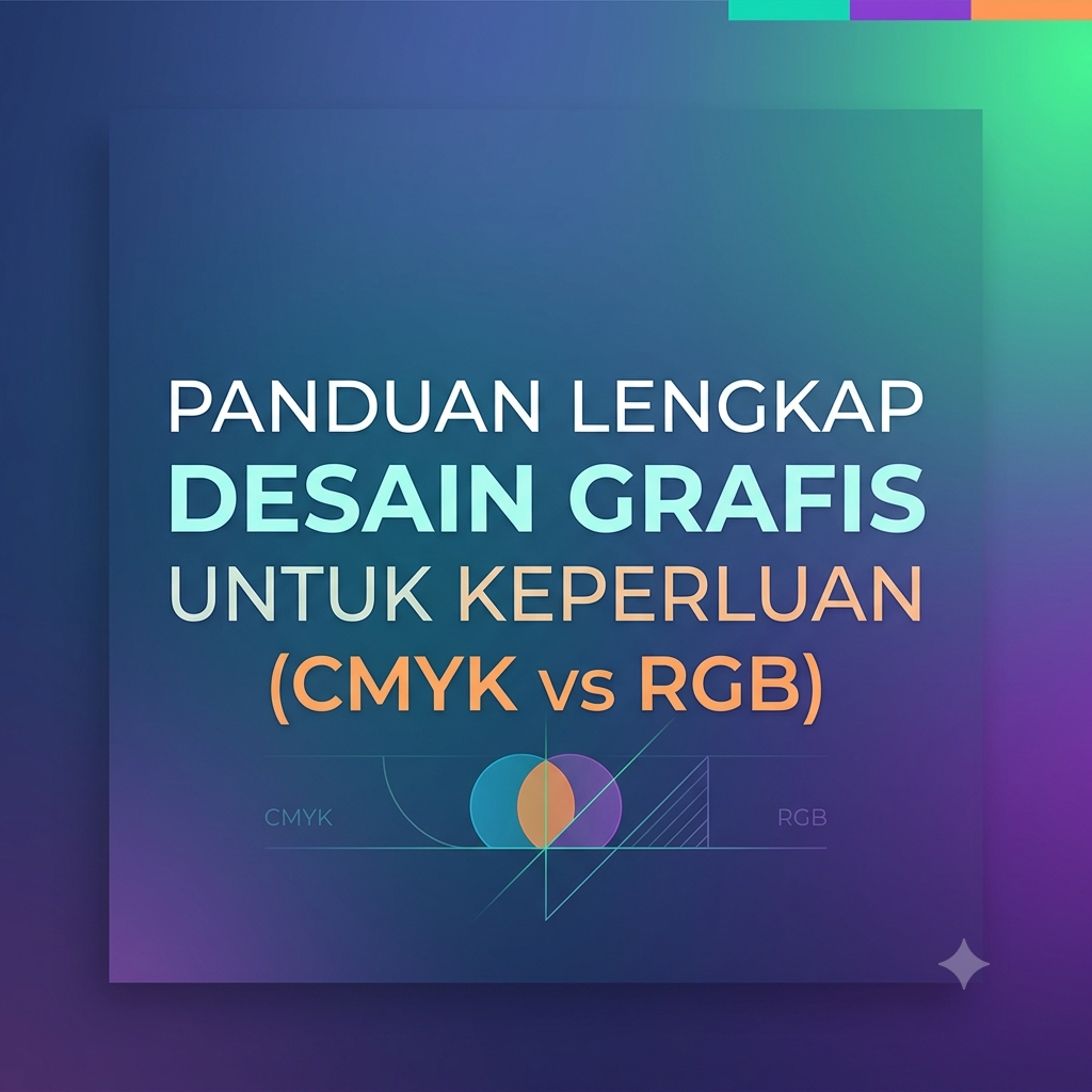 Panduan Lengkap Desain Grafis untuk Keperluan Cetak (CMYK vs RGB)
