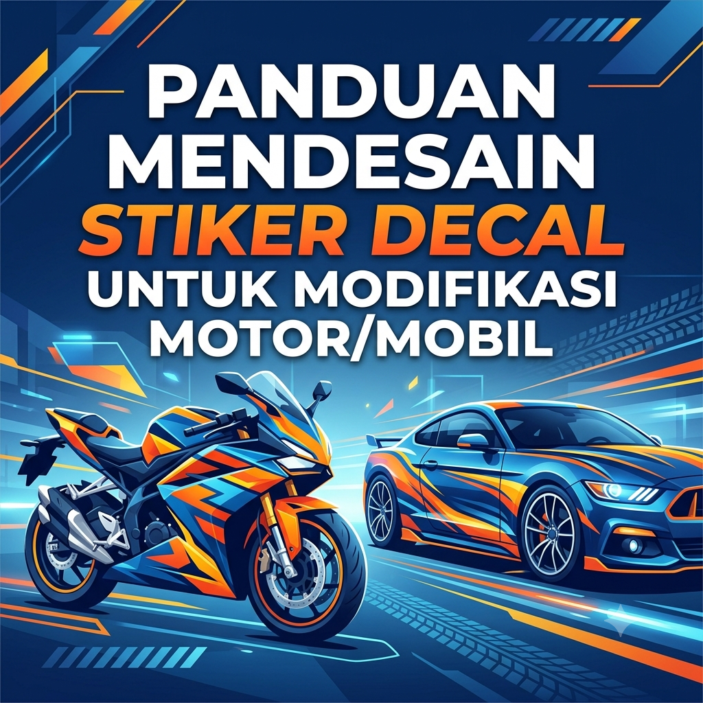 Panduan Mendesain Stiker Decal untuk Modifikasi Motor/Mobil