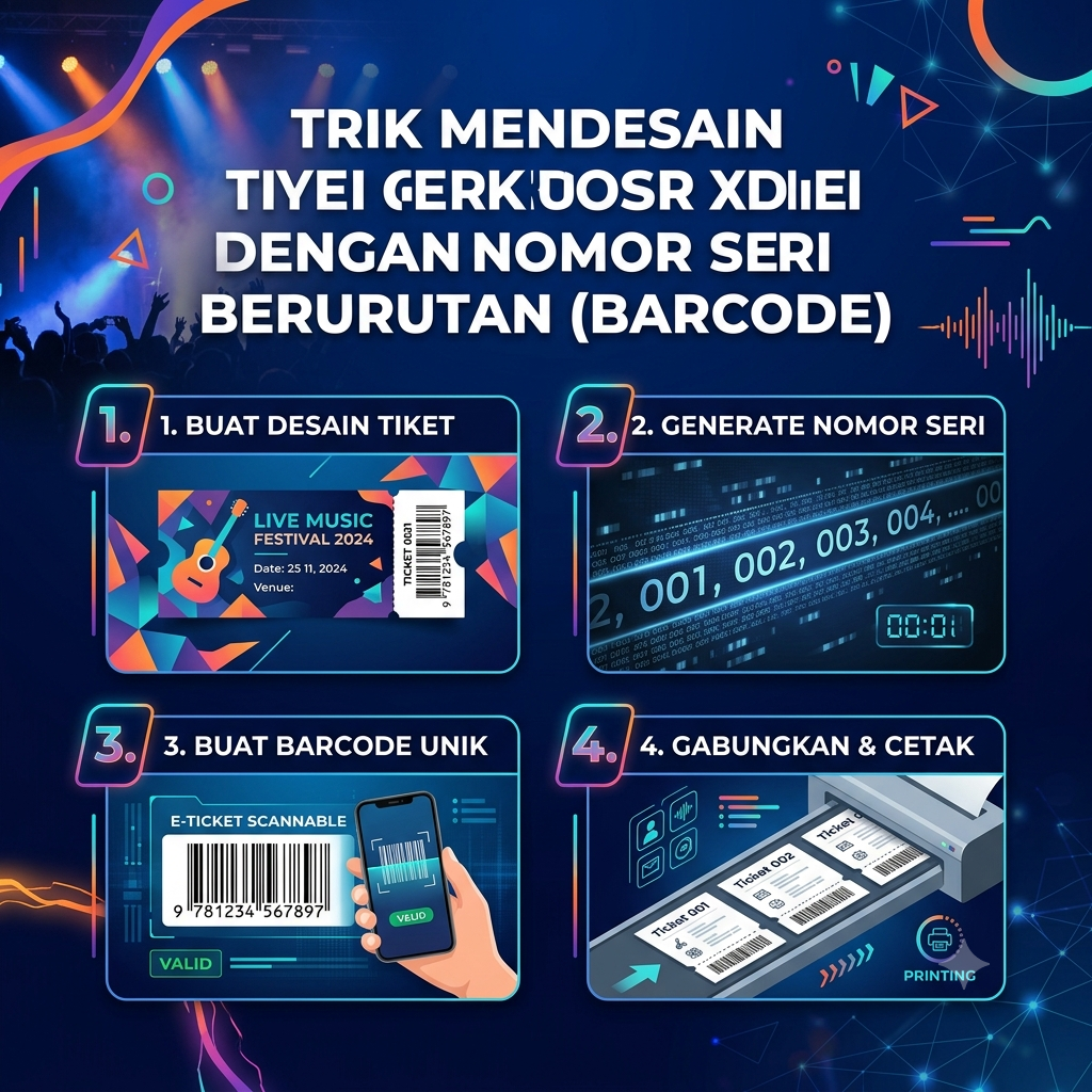 Trik Mendesain Tiket Konser