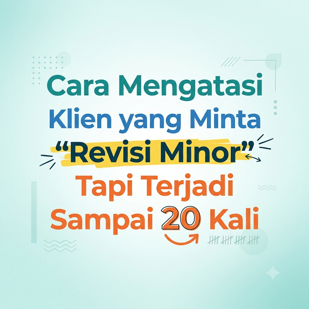Mengatasi Klien yang “Revisi Minor” Tapi Terjadi Sampai 20 Kali