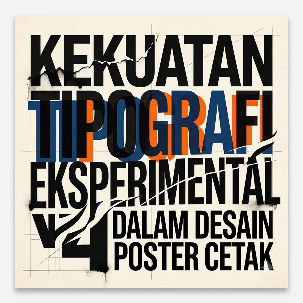 Kekuatan Tipografi Eksperimental dalam Desain Poster Cetak