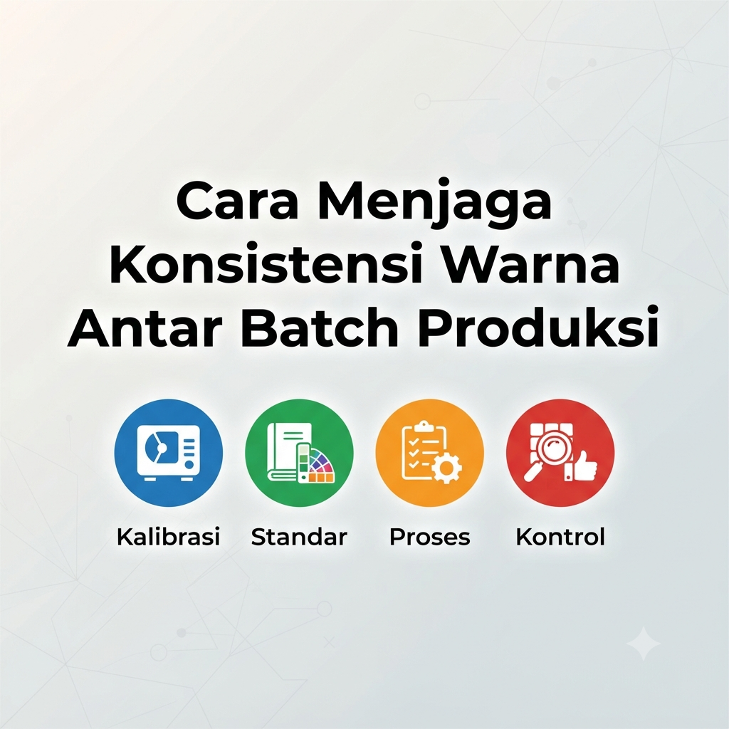 Cara Menjaga Konsistensi Warna Antar Batch Produksi