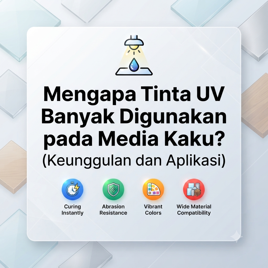 Mengapa Tinta UV Banyak Digunakan pada Media Kaku?