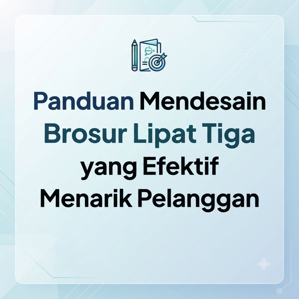 Panduan Mendesain Brosur Lipat Tiga yang Efektif