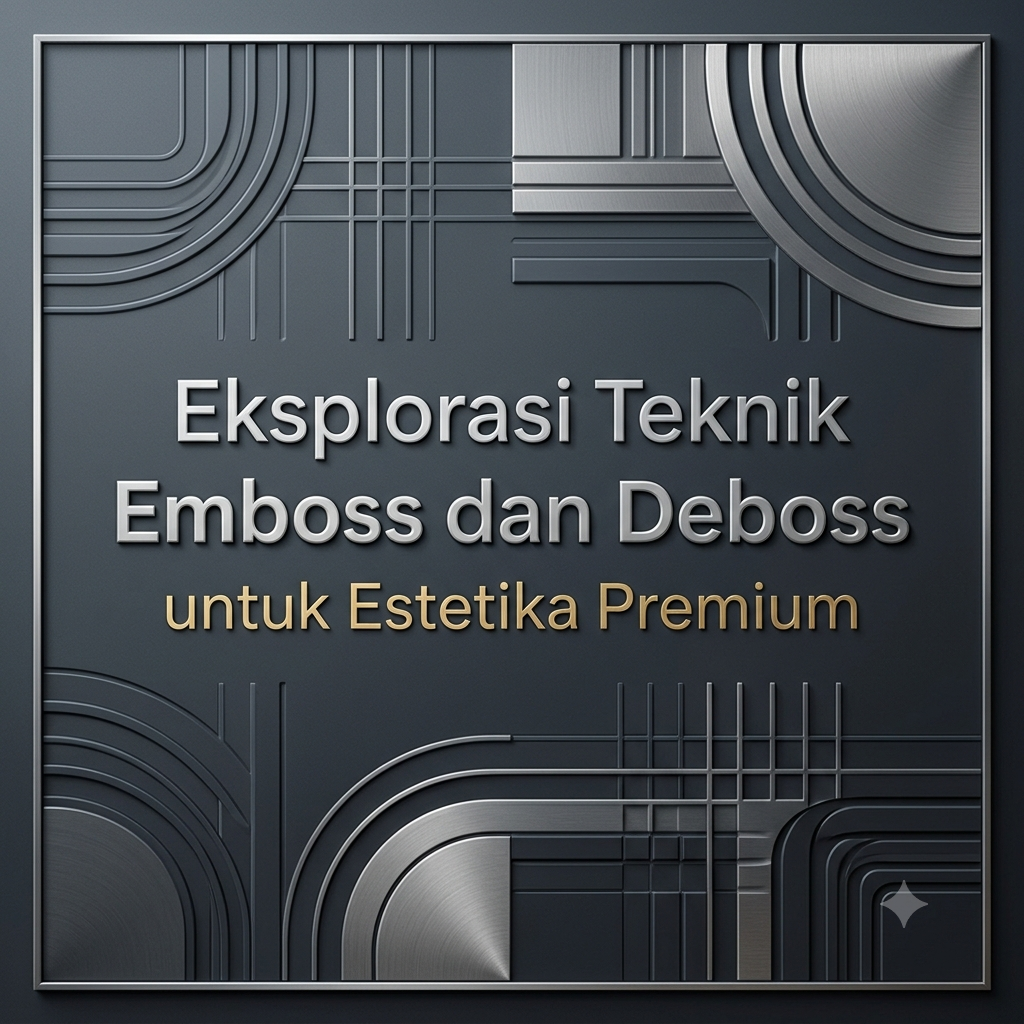 Eksplorasi Teknik Emboss dan Deboss untuk Estetika Premium