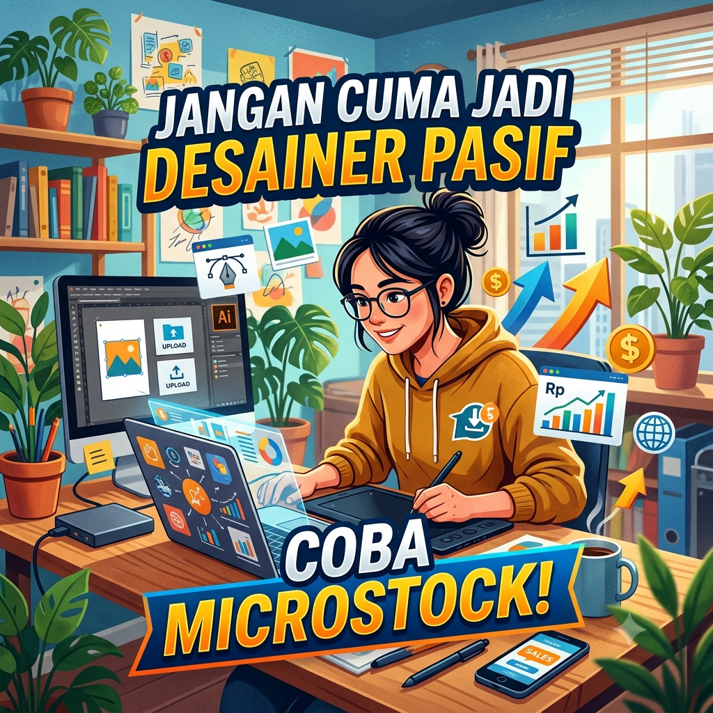 Jangan Cuma Jadi Desainer Pasif, Coba Microstock!