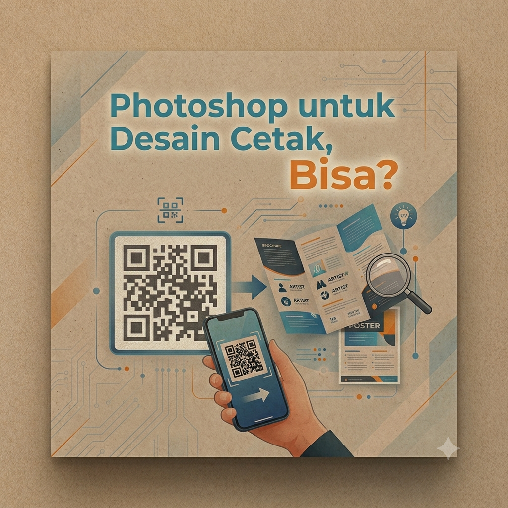 Photoshop untuk Desain Cetak, Bisa?