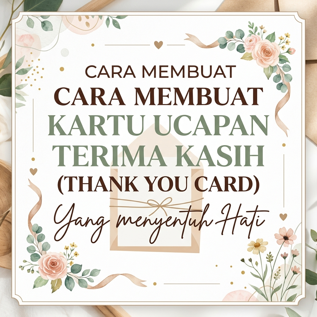 Cara Membuat Desain Kartu Ucapan Terima Kasih