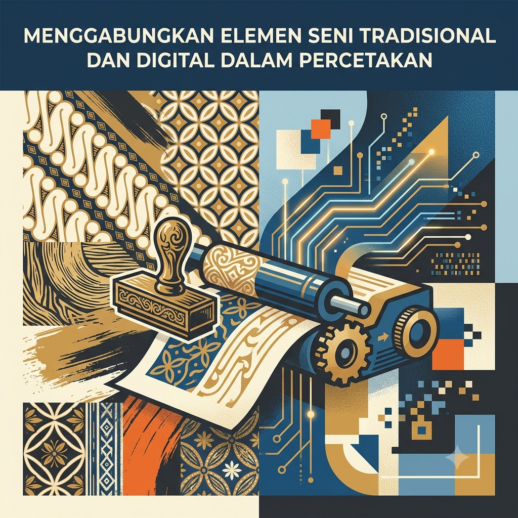 Menggabungkan Elemen Seni Tradisional dan Digital dalam Percetakan