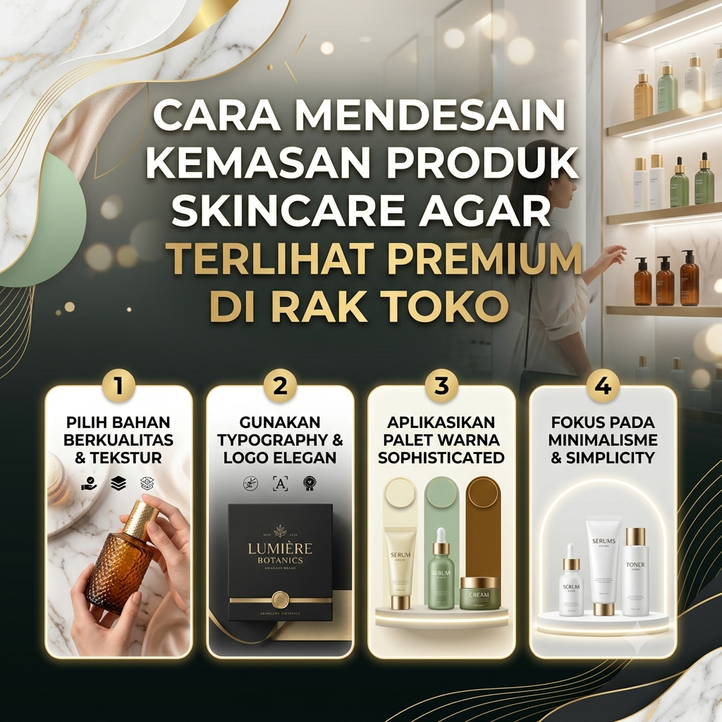 Cara Mendesain Kemasan Produk Skincare agar Terlihat Premium