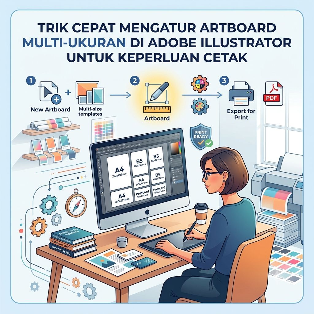 Trik Cepat Mengatur Artboard Multi-Ukuran di Adobe Illustrator