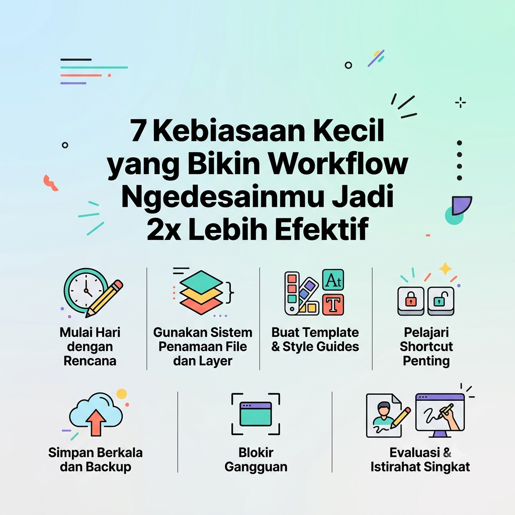 7 Kebiasaan yang Bikin Ngedesainmu Jadi 2x Lebih Efektif