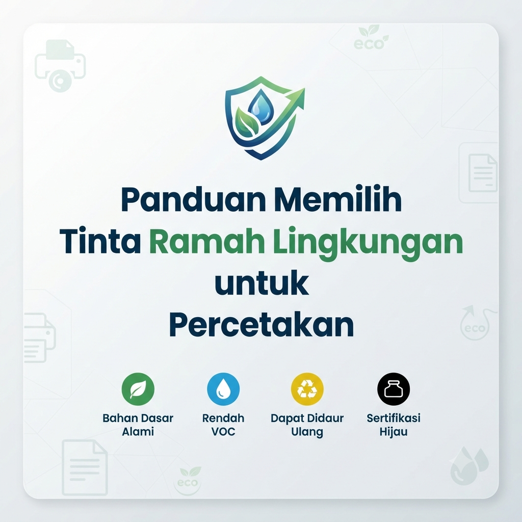Panduan Memilih Tinta Ramah Lingkungan untuk Percetakan