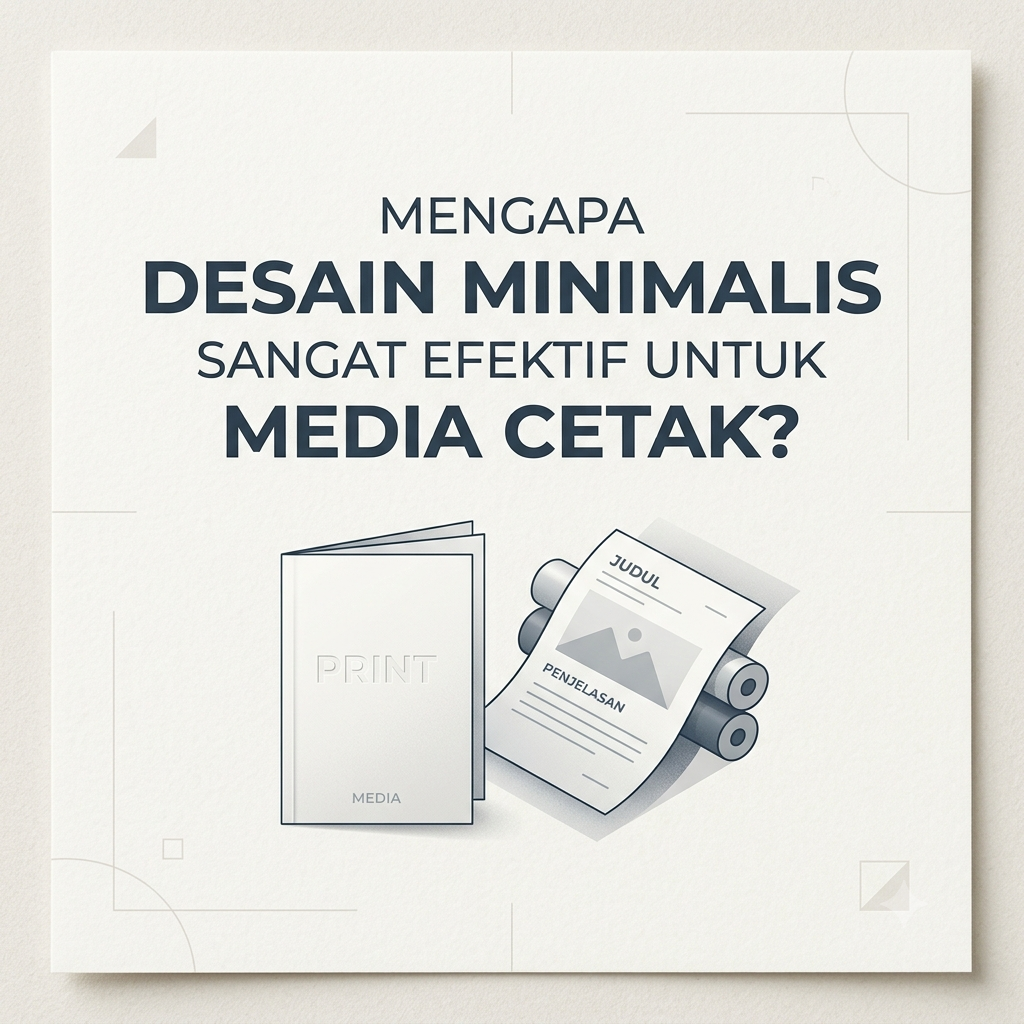 Mengapa Desain Minimalis Sangat Efektif untuk Media Cetak?