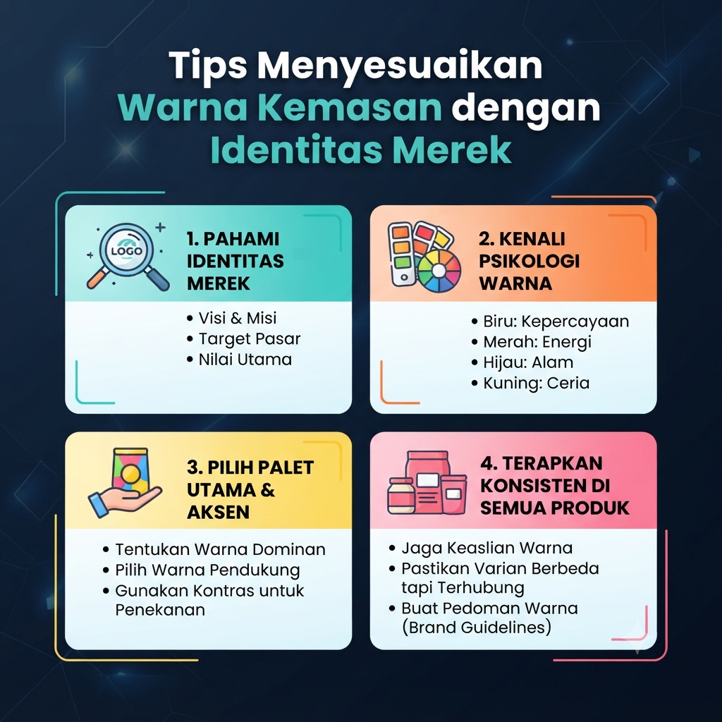 Tips Menyesuaikan Warna Kemasan dengan Identitas Merek