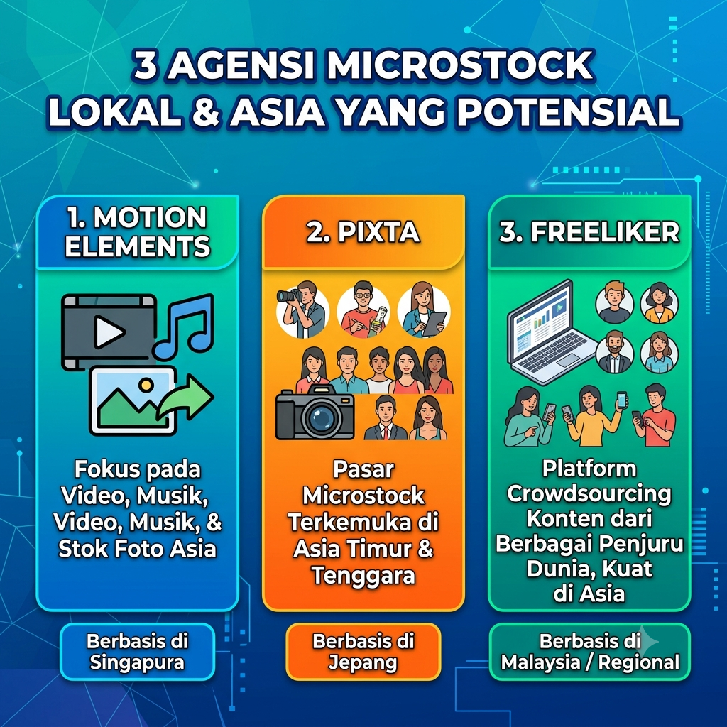3 Agensi Microstock Lokal & Asia yang Potensial
