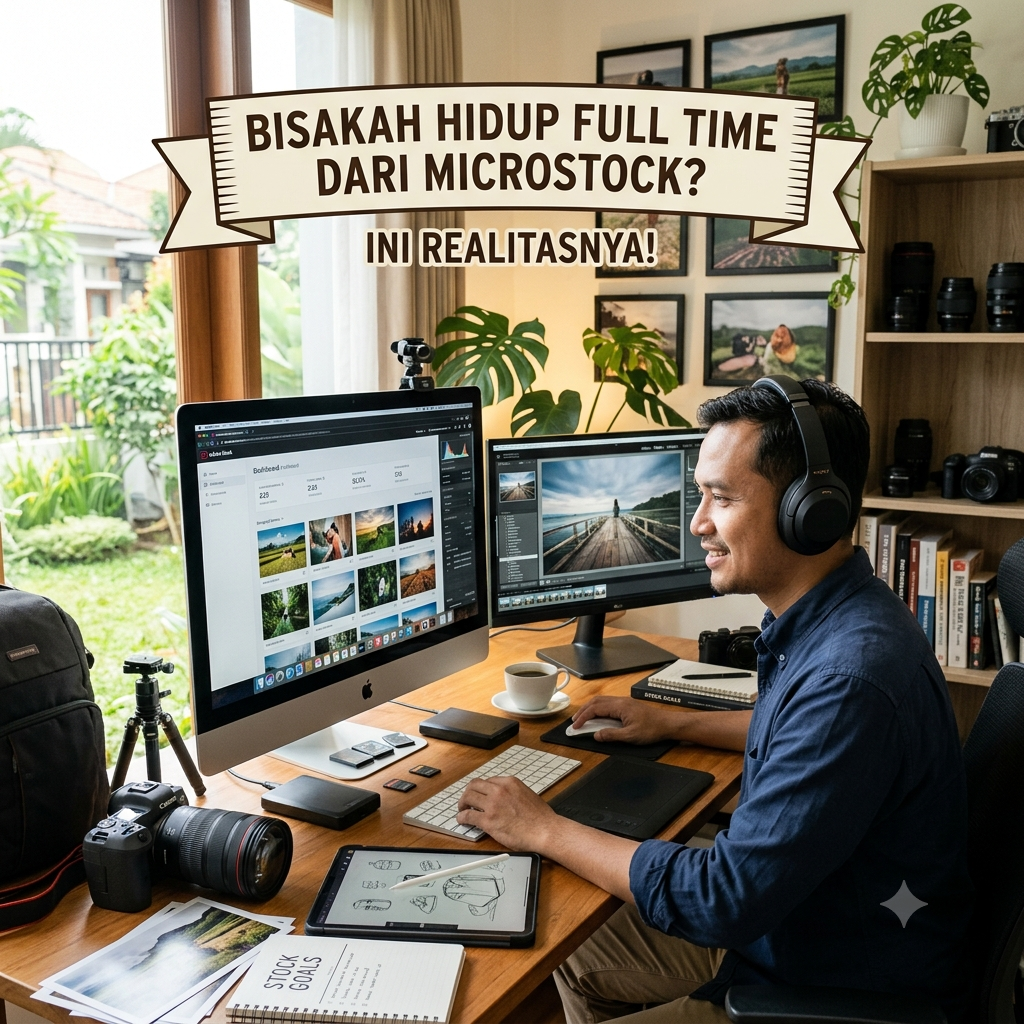 Bisakah Hidup Full Time dari Microstock? Ini Realitasnya!