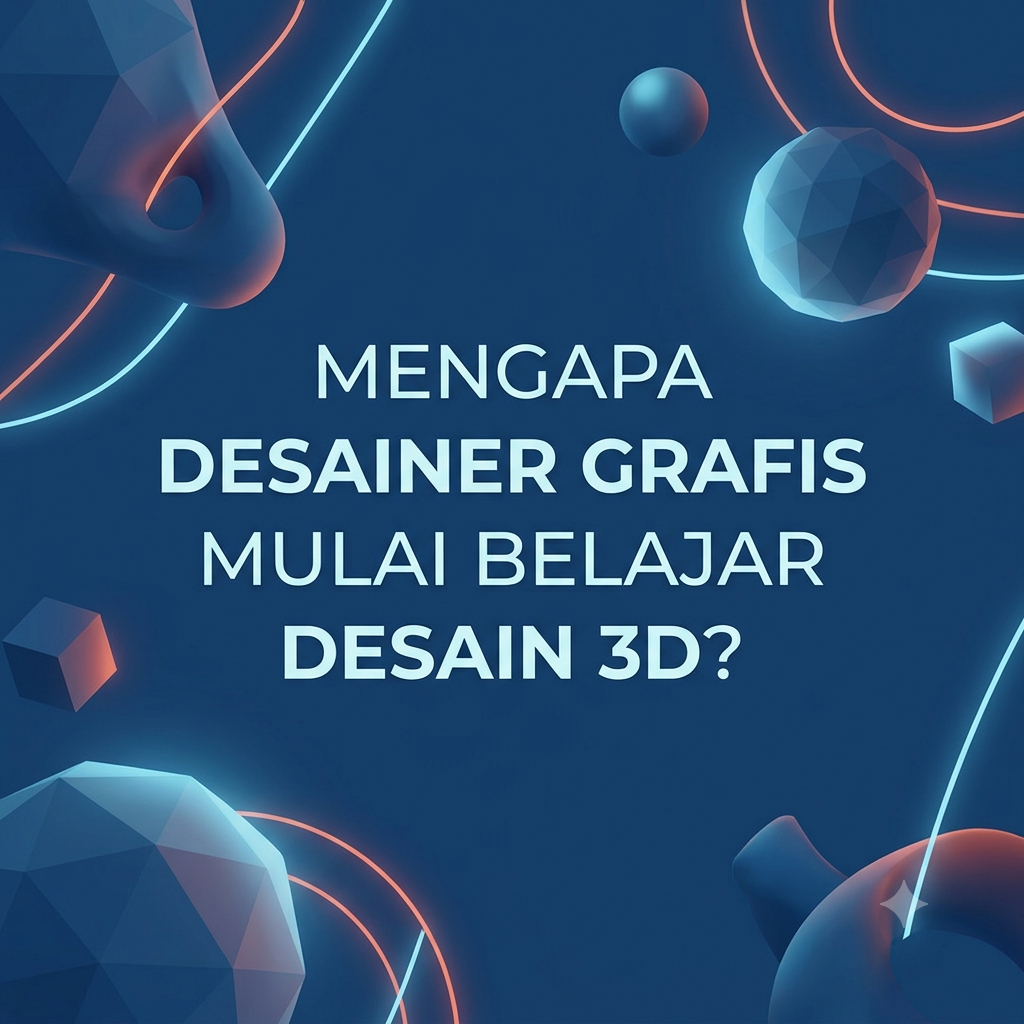 Mengapa Desainer Grafis Harus Mulai Belajar Desain 3D?