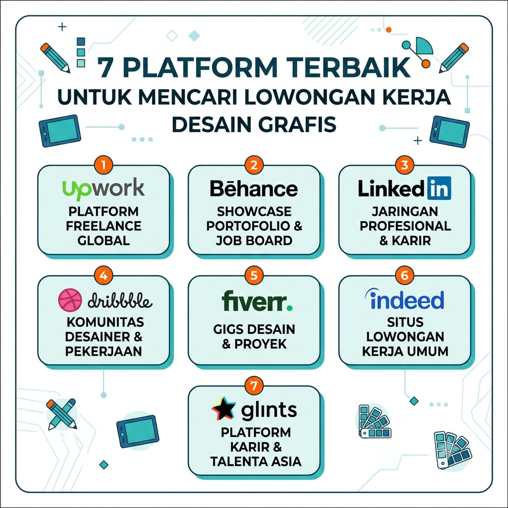 7 Platform Terbaik untuk Mencari Lowongan Kerja Desain Grafis