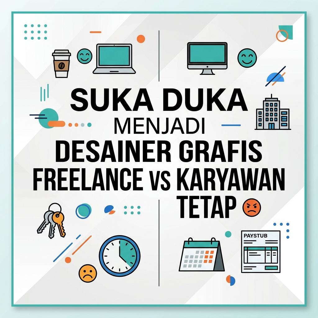 Suka Duka Menjadi Desainer Grafis Freelance vs Karyawan Tetap