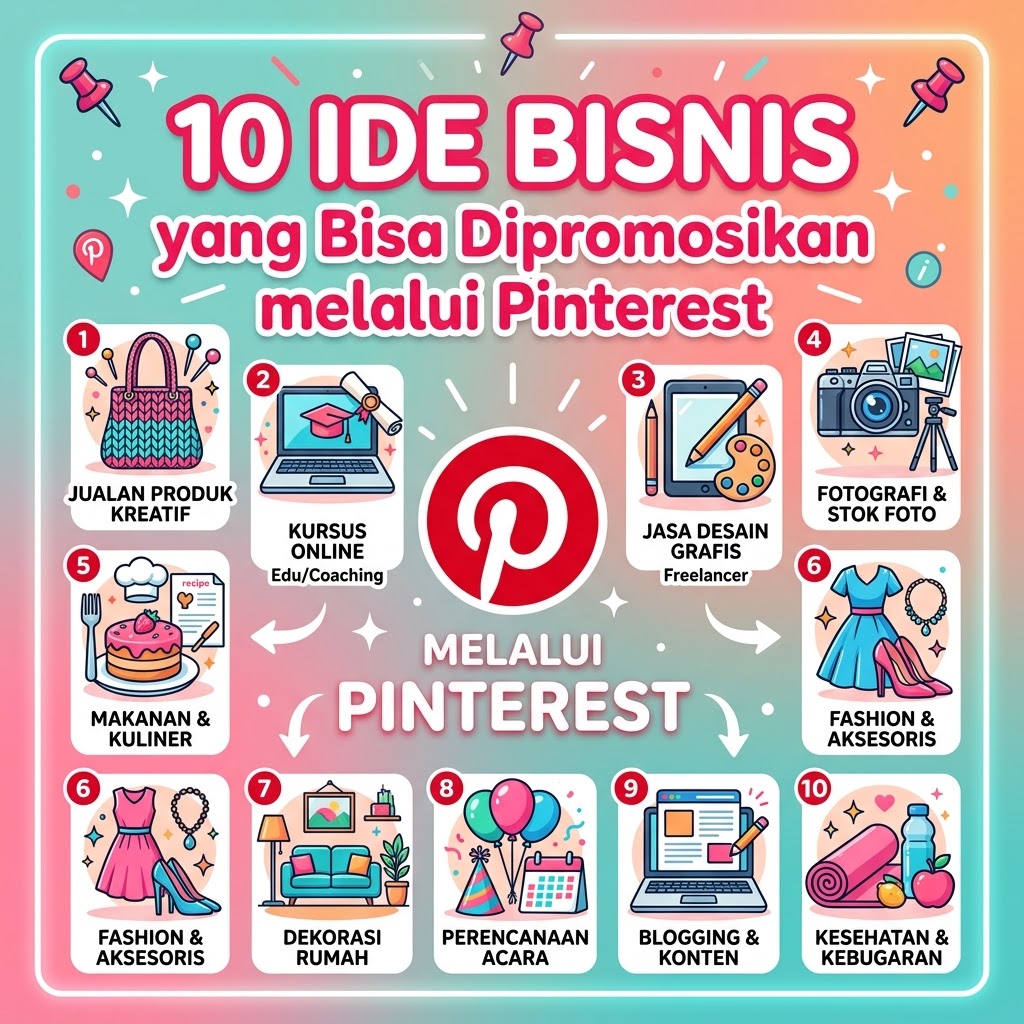 10 Ide Bisnis yang Bisa Dipromosikan melalui Pinterest