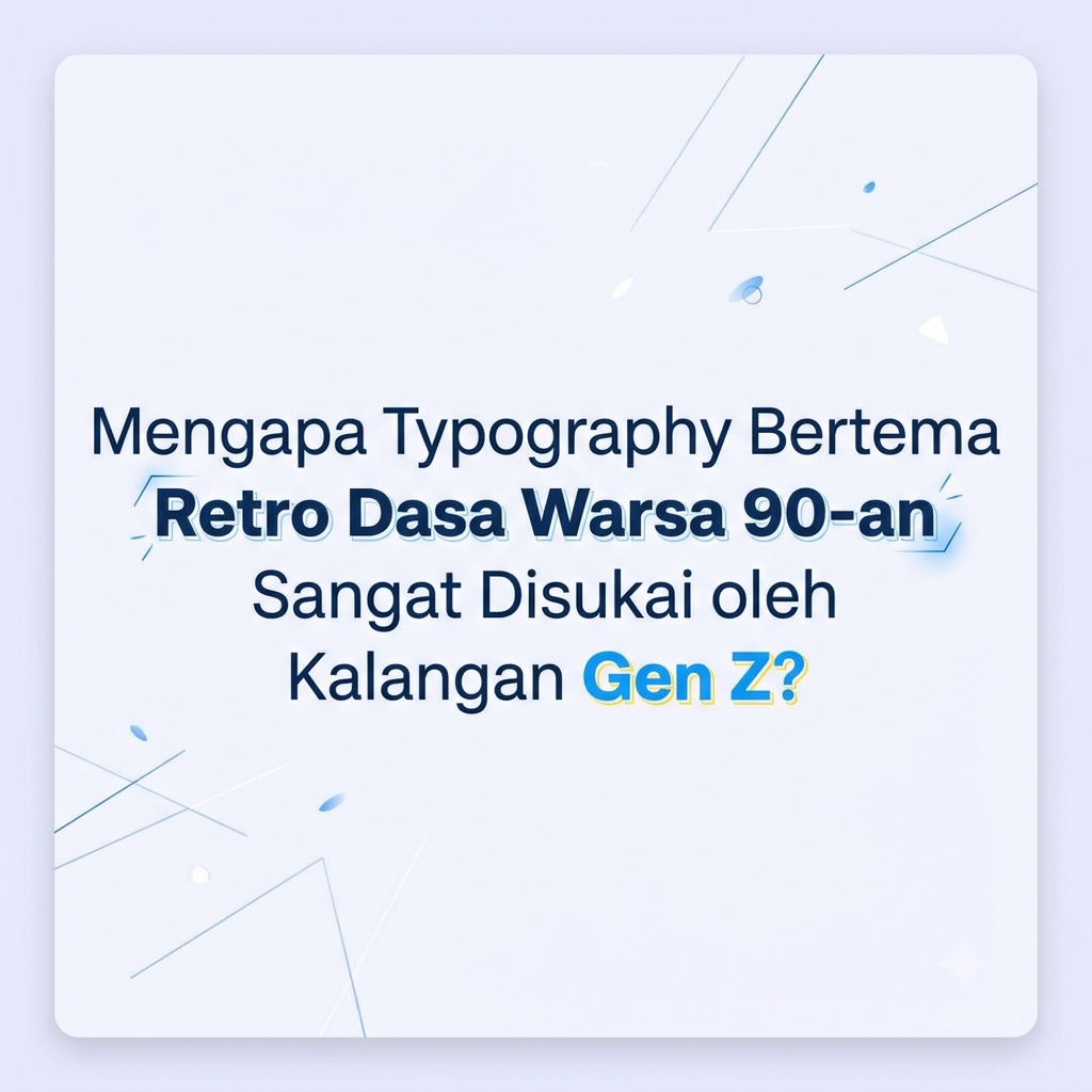 Typography Bertema Retro Dasa Warsa 90-an