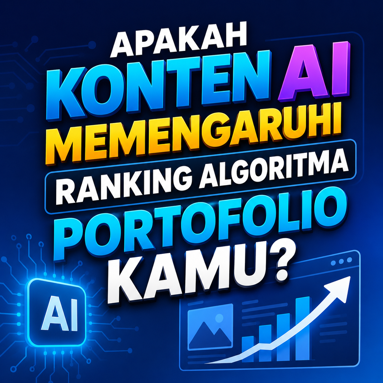Apakah Konten AI Mempengaruhi Ranking Algoritma Portofolio Kamu?