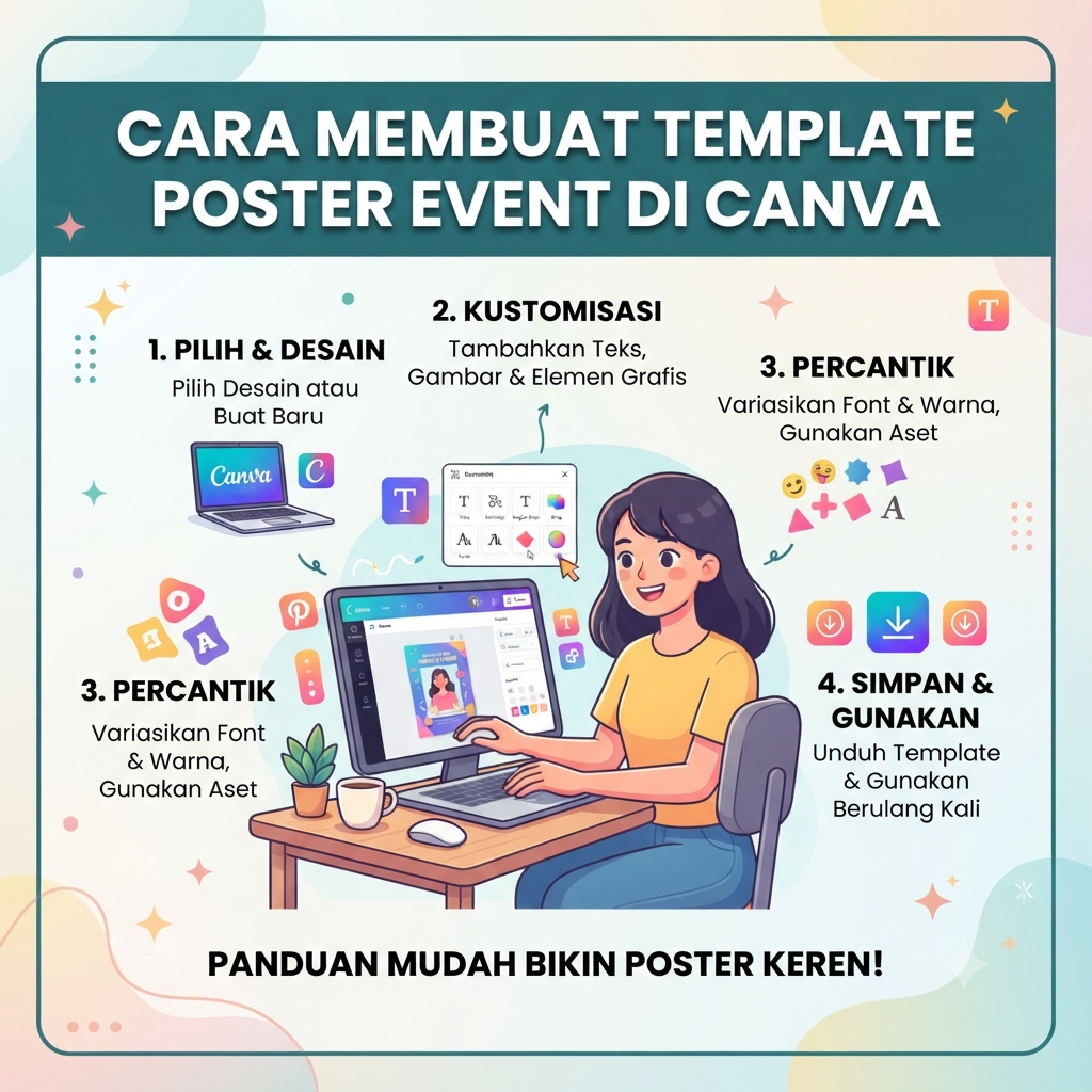 Cara Membuat Template Poster Event di Canva
