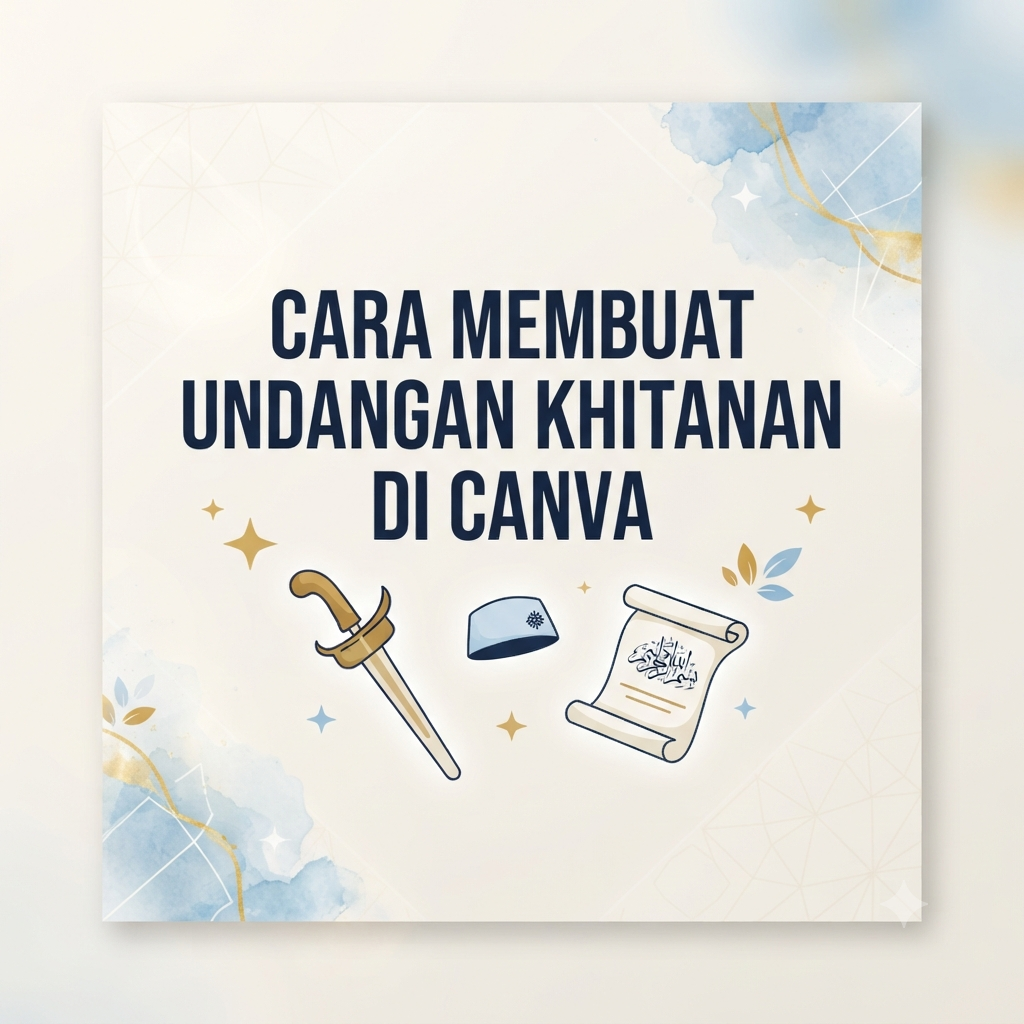 Cara Membuat Undangan Khitanan di Canva