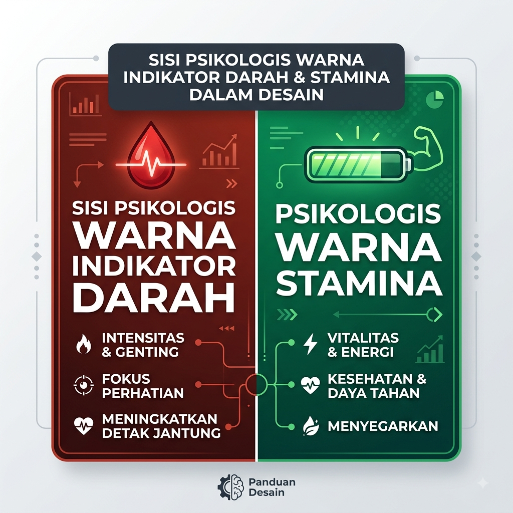 Sisi Psikologis Warna Indikator Darah dan Stamina dalam Desain