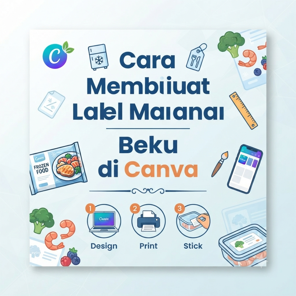Cara Membuat Label Makanan Beku di Canva