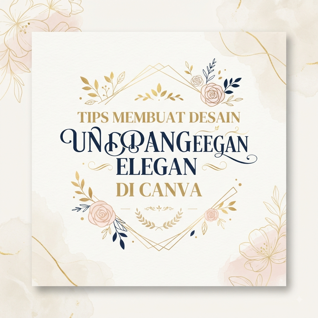 Tips Membuat Desain Undangan Elegan di Canva