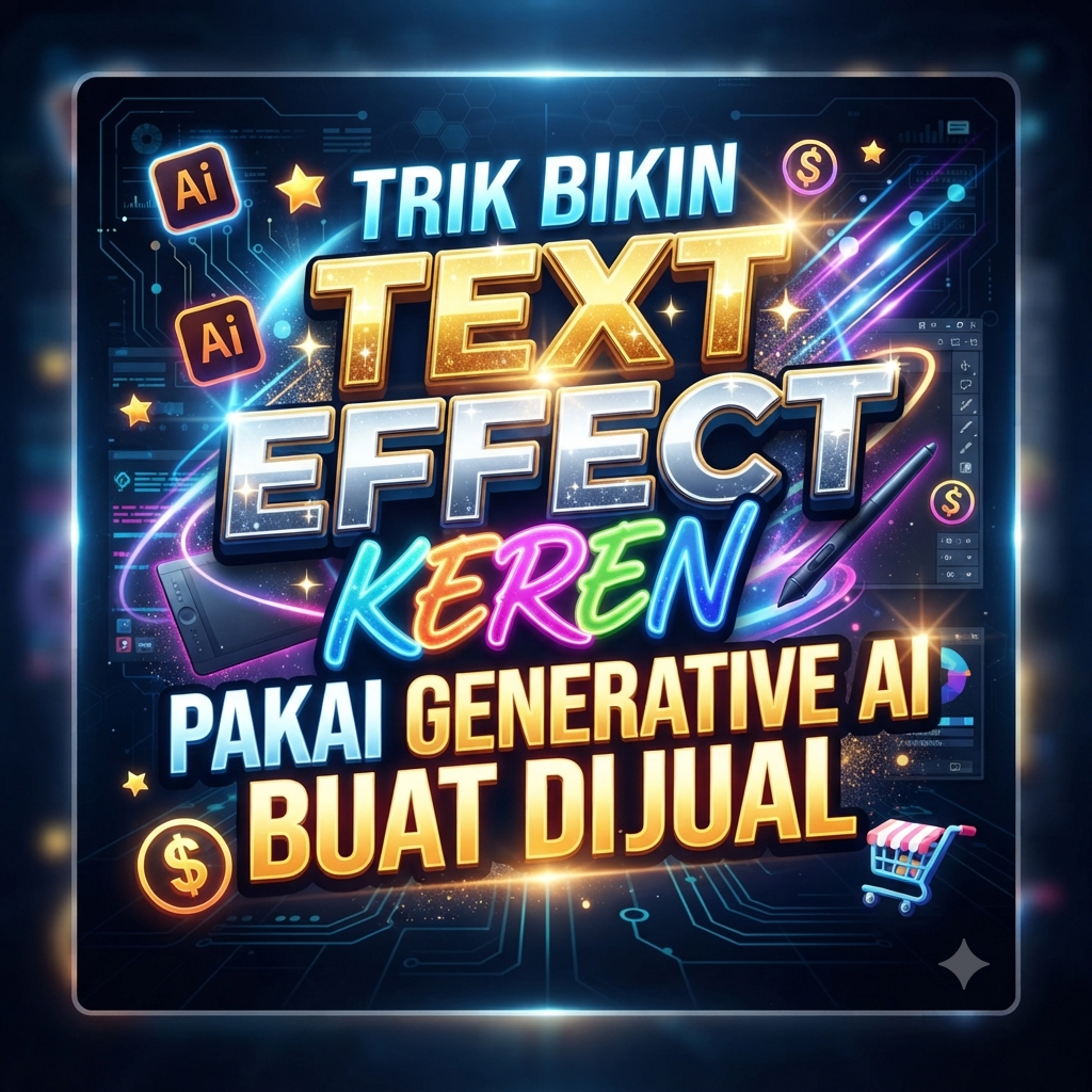 Trik Bikin Text Effect Keren Pakai Generative AI Buat Dijual