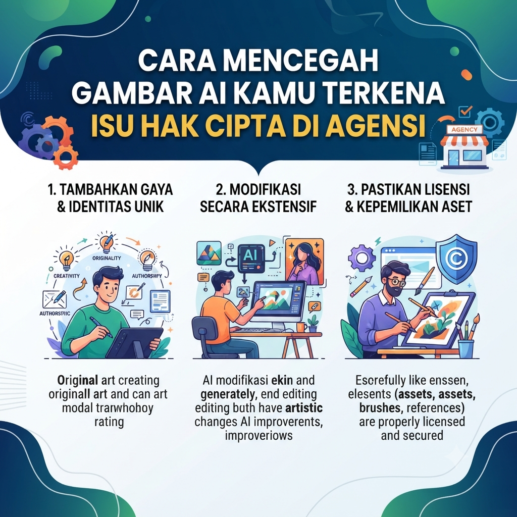 Cara Mencegah Gambar AI Kamu Terkena Isu Hak Cipta di Agensi