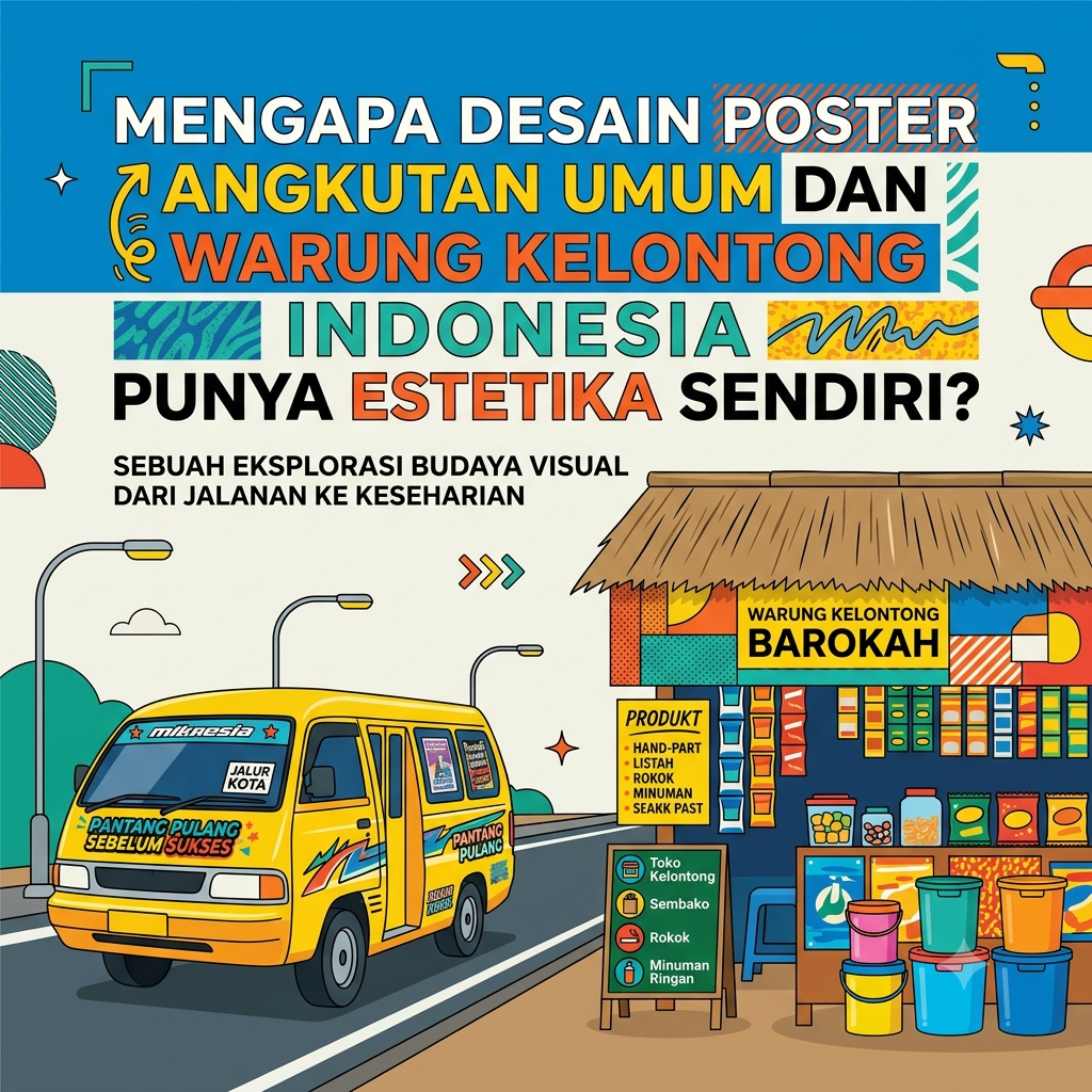 Mengapa Desain Poster Angkutan Umum dan Warung Kelontong