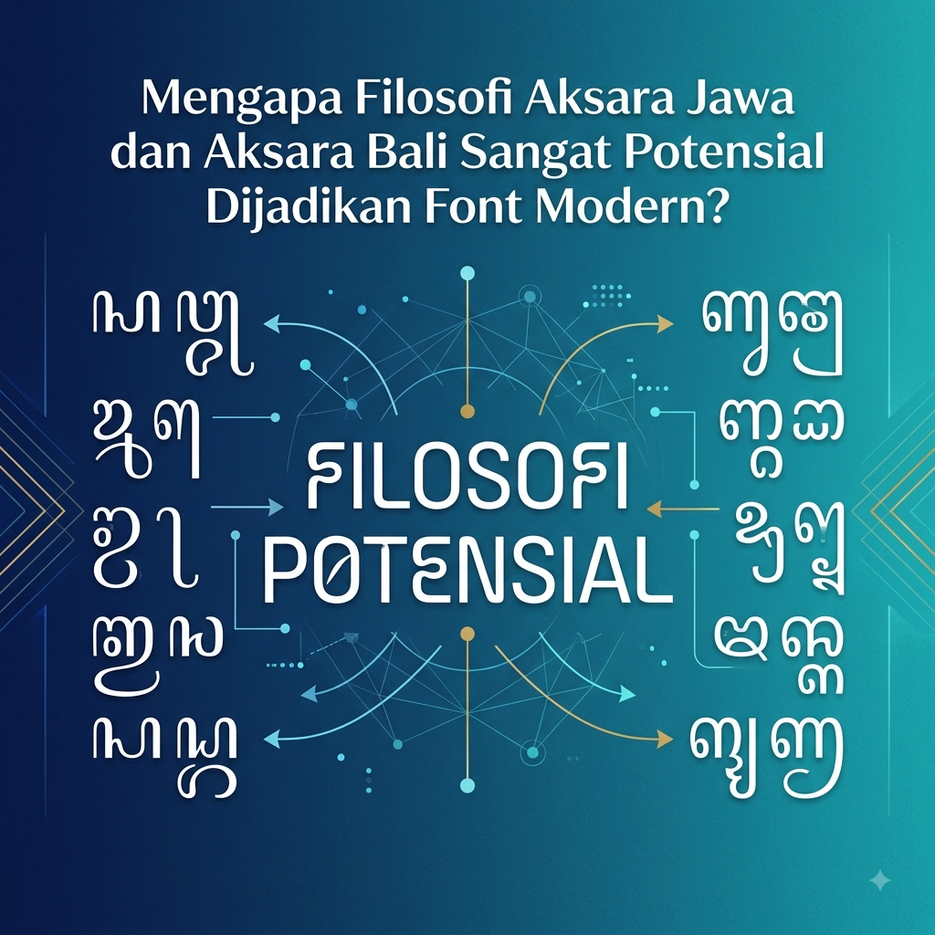 Aksara Jawa dan Aksara Bali Sangat Potensial Dijadikan Font