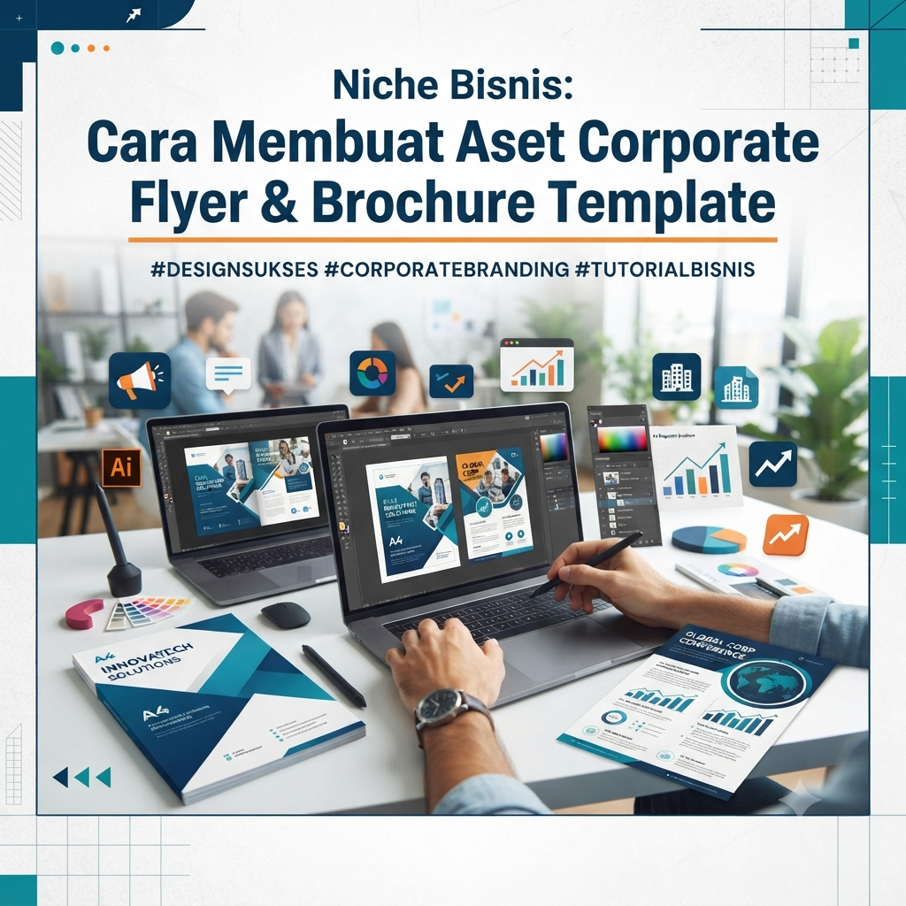 Niche Bisnis: Cara Membuat Aset Corporate Flyer & Brochure Template