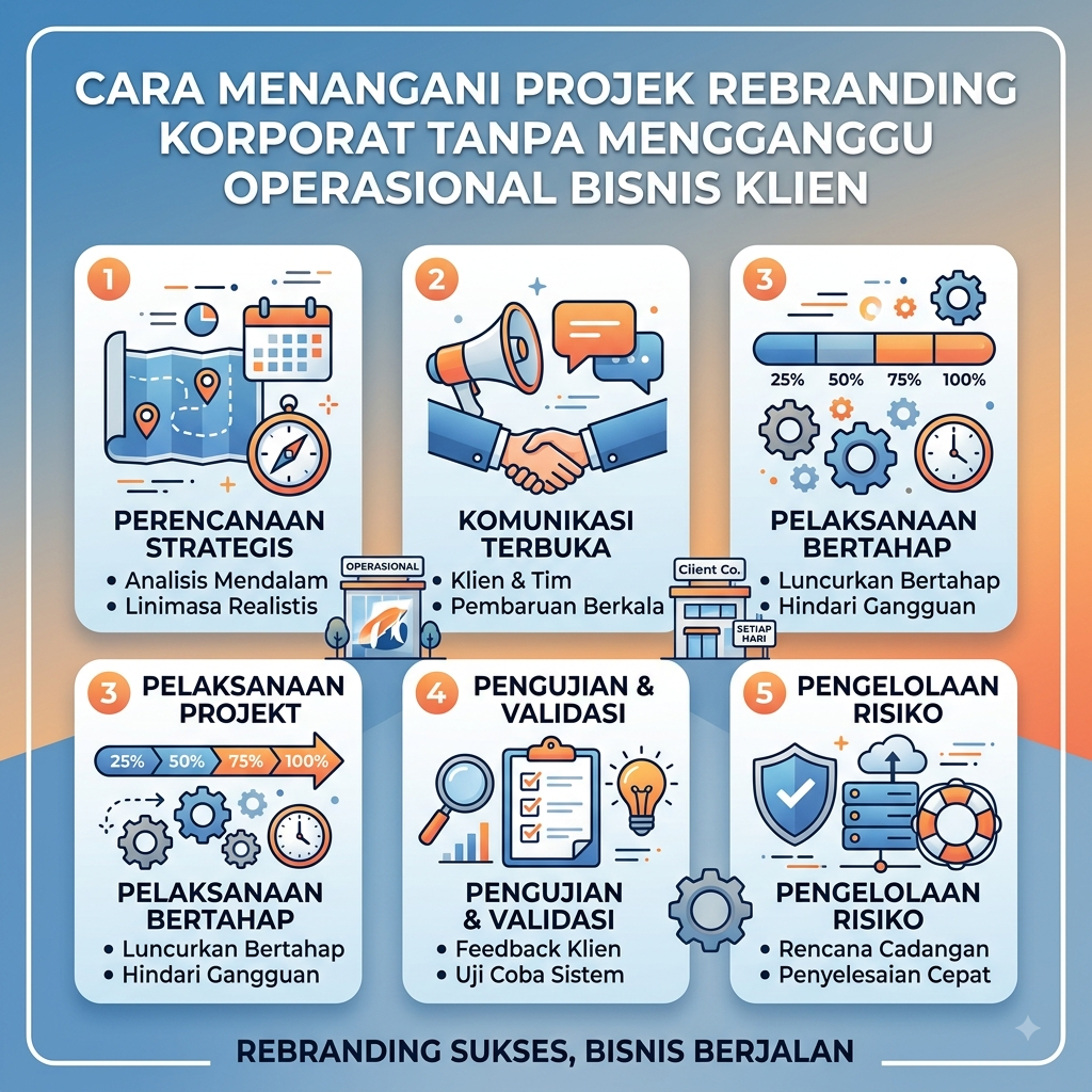 Projek Rebranding Korporat Tanpa Operasional Bisnis Klien