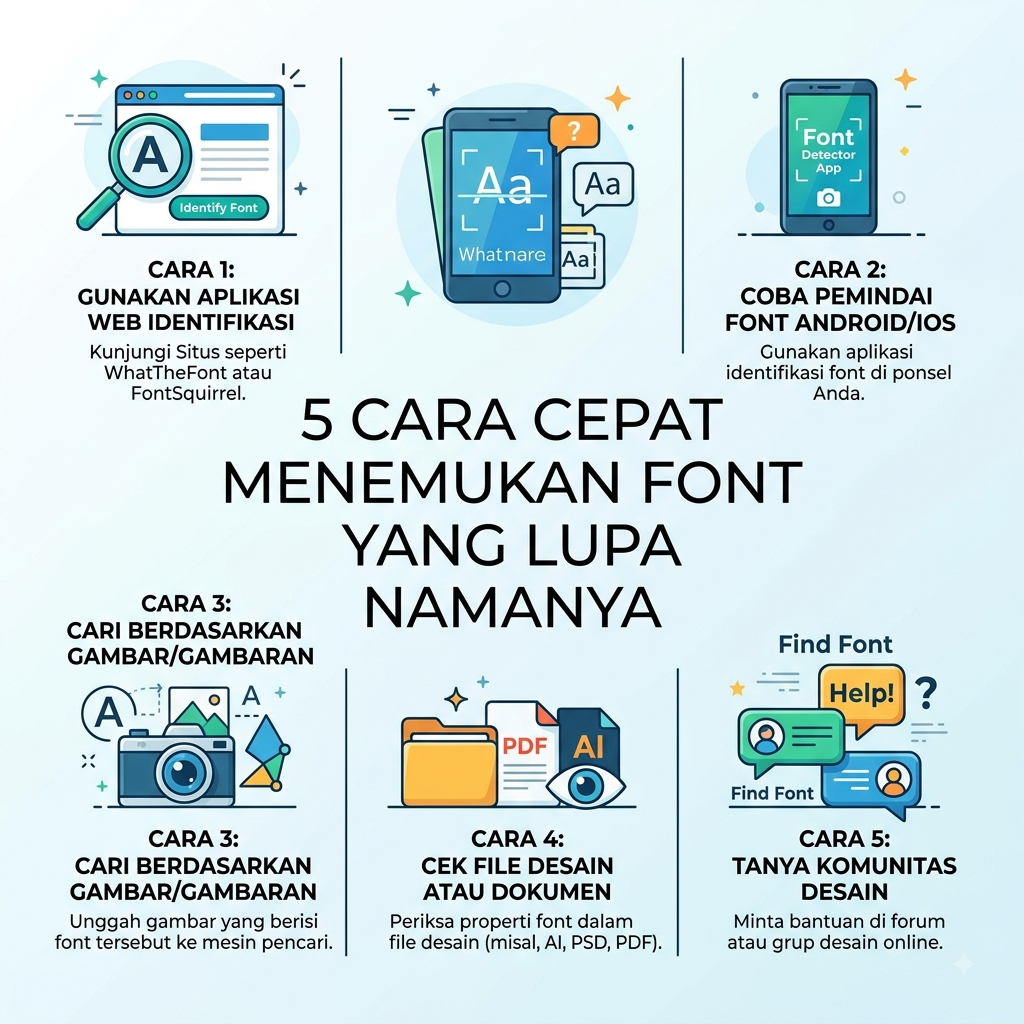 5 Cara Cepat Menemukan Font yang Lupa Namanya
