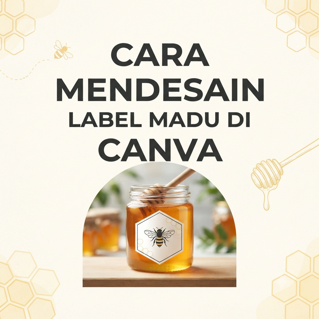 Cara Mendesain Label Madu di Canva