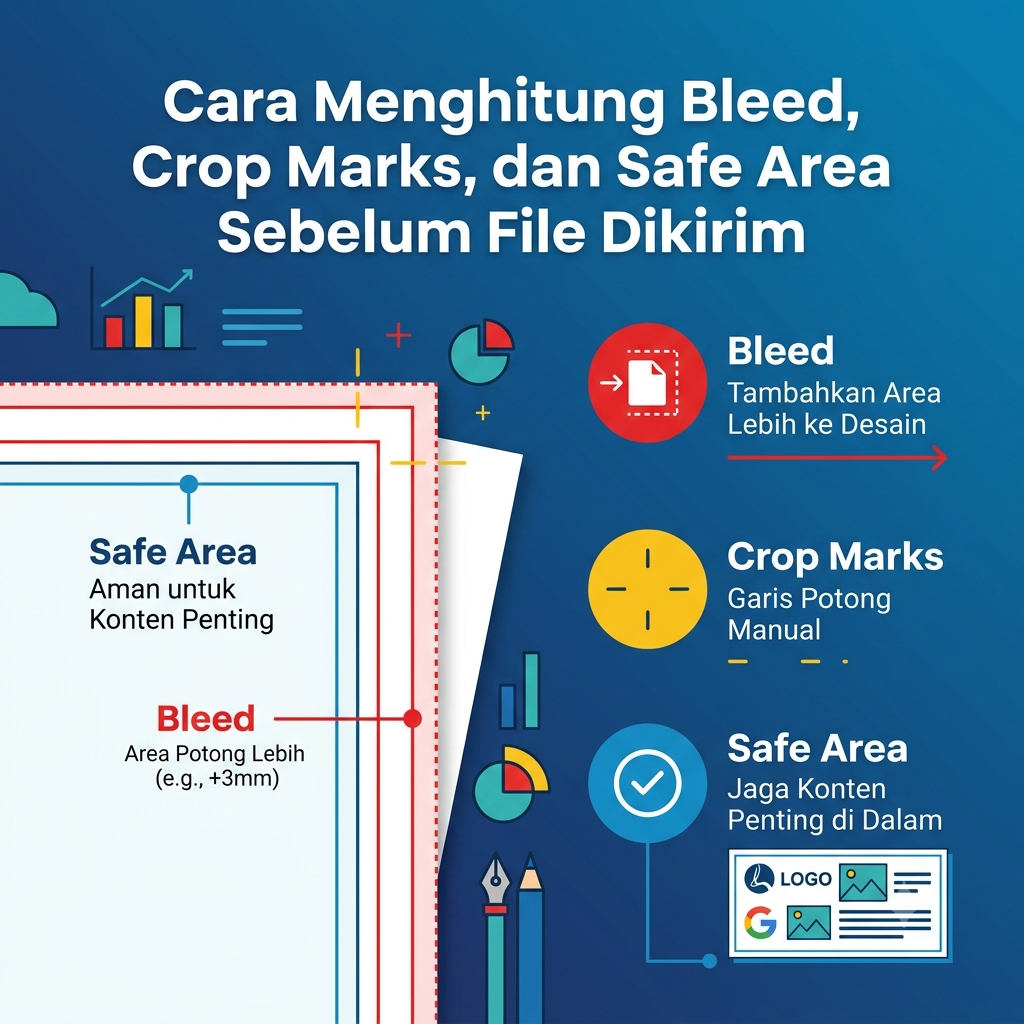 Menghitung Bleed, Crop Marks, Safe Area Sebelum File Dikirim