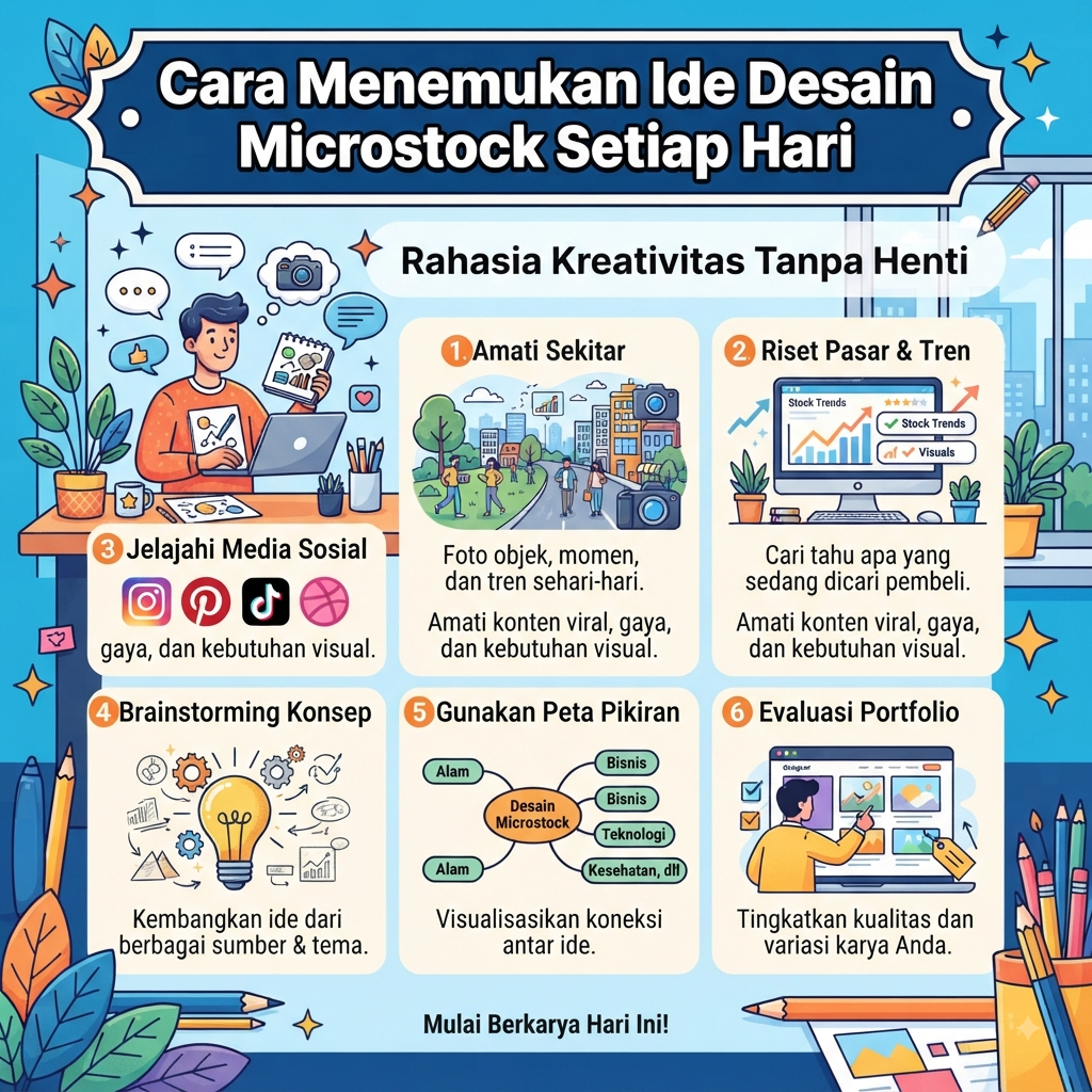 Cara Menemukan Ide Desain Microstock Setiap Hari