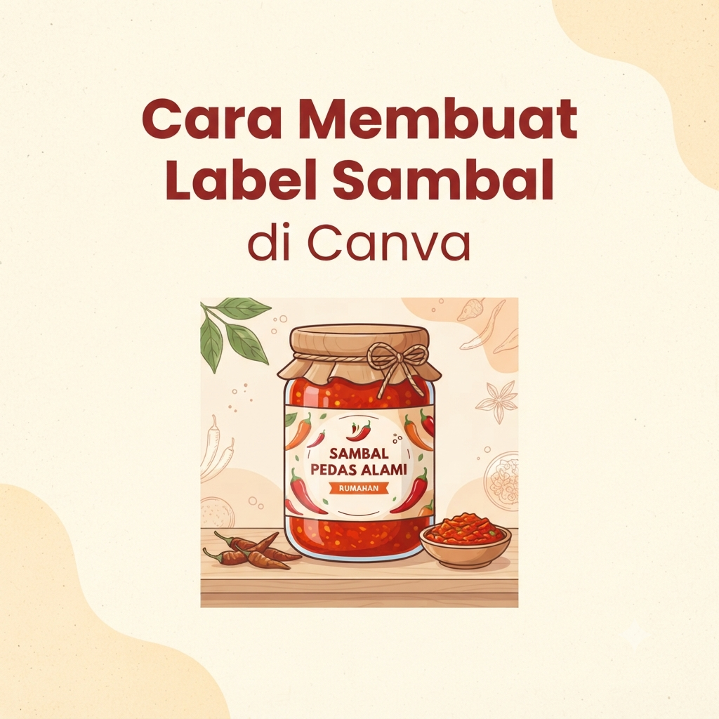 Cara Membuat Label Sambal di Canva