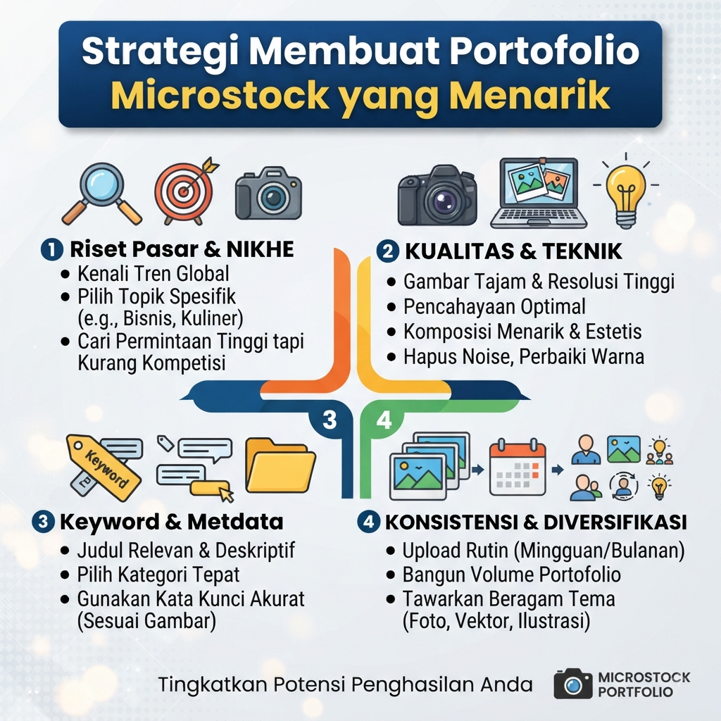 Strategi Membuat Portofolio Microstock yang Menarik