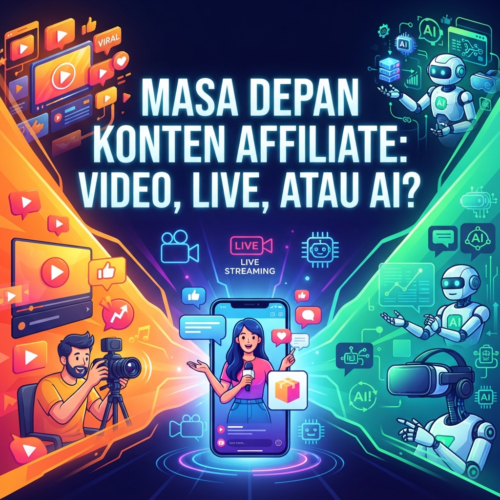 Masa Depan Konten Affiliate: Video, Live, atau AI?