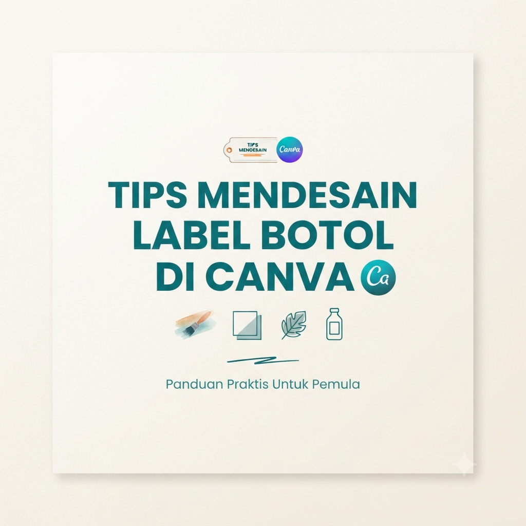 Tips Mendesain Label Botol di Canva